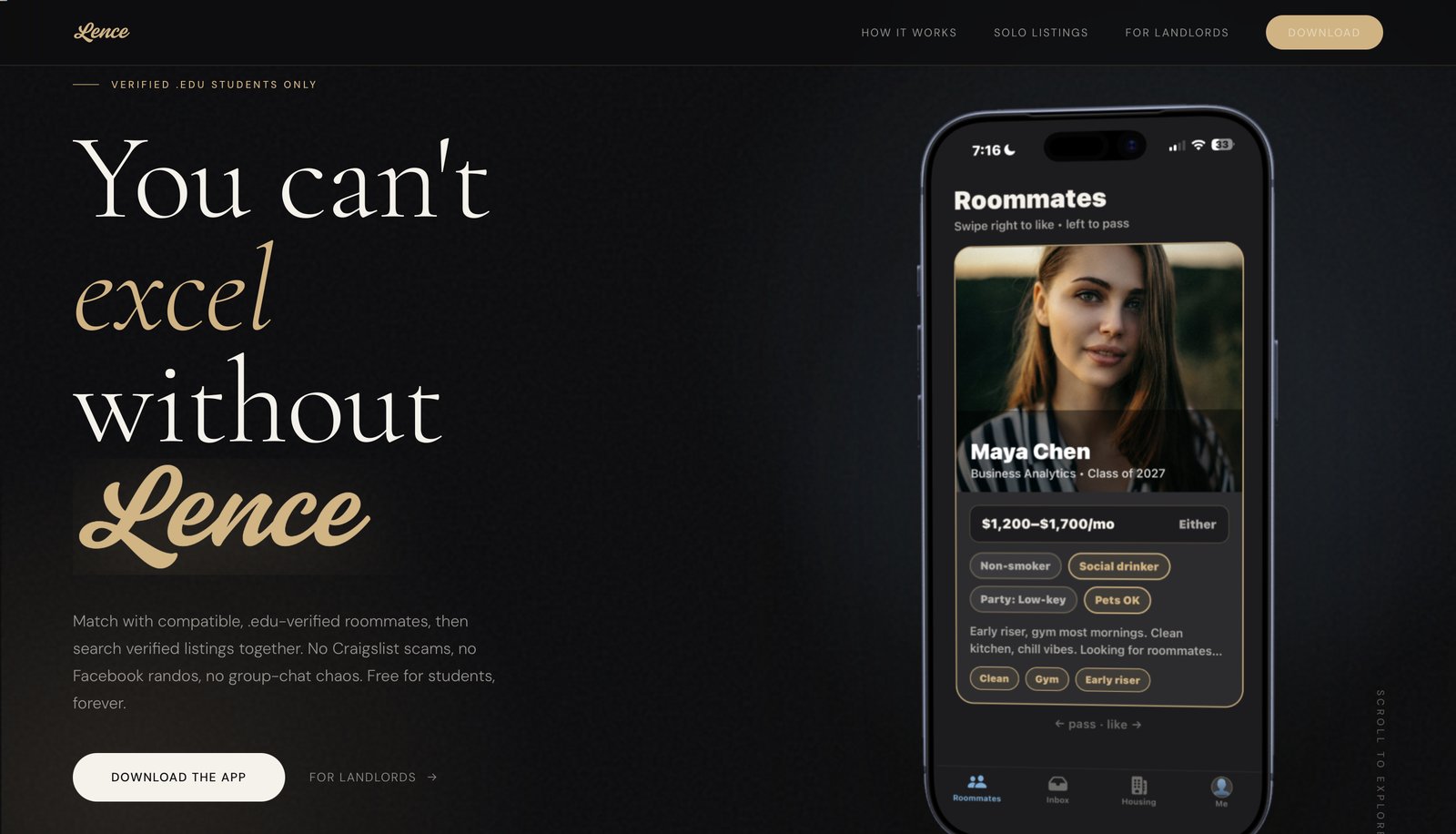 lence.app website